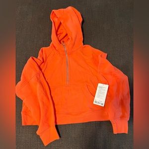 NWT 1/2 Zip oversized scuba hoodie